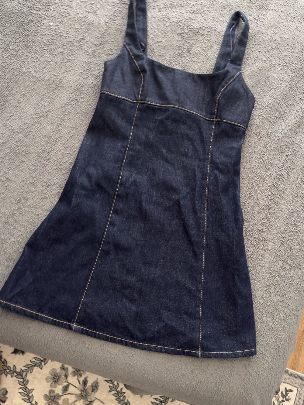 Zara Dark Blue Denim Mini Dress